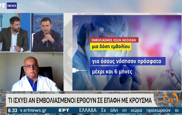 Τζανάκης: Τι κάνει ένας εμβολιασμένος εάν έρθει σε επαφή με κρούσμα