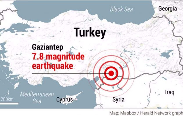 Σεισμός Τουρκία-Συρία: 2.818 κτίρια έπεσαν στην Τουρκία – 1.500 οι νεκροί σε Τουρκία και Συρία