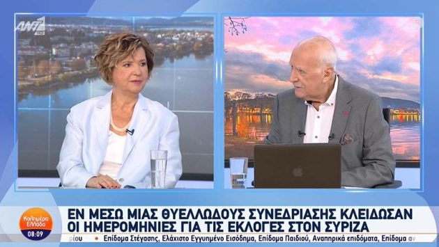 Γεροβασίλη: Ο Τσίπρας να τεθεί επικεφαλής της μεγάλης Δημοκρατικής Παράταξης