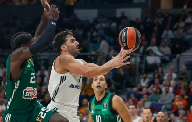 Euroleague: Ο Παναθηναϊκός έχασε από τη Ρεάλ Μαδρίτης 90-86