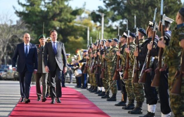 Νίκος Δένδιας σε Μαρκ Ρούτε: Η Ελλάδα πυλώνας σταθερότητας και ασφάλειας στην Ανατ. Μεσόγειο