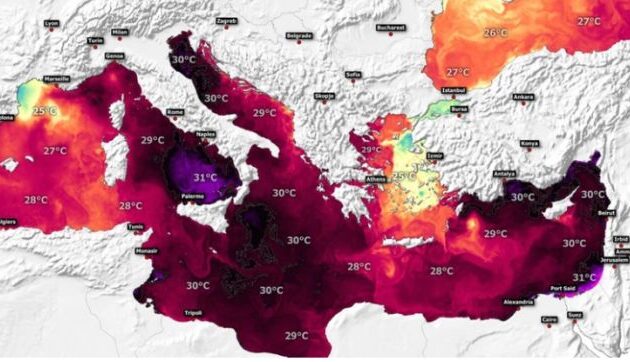 Η Μεσόγειος θερμαίνεται ταχύτερα από τον υπόλοιπο κόσμο, επισημαίνουν επιστήμονες